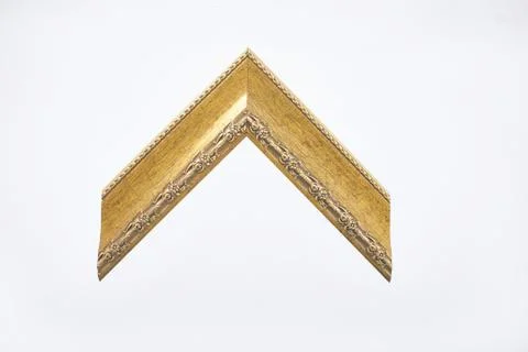 Pattern baguette corner on a white background. Stock Photos