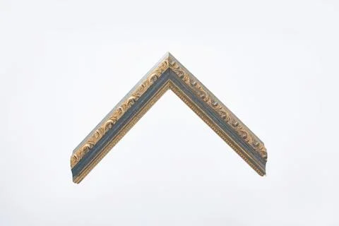 Pattern baguette corner on a white background. Stock Photos