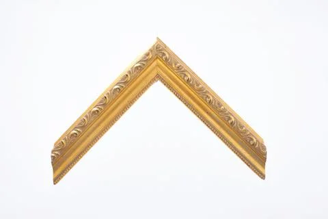Pattern baguette corner on a white background. Stock Photos