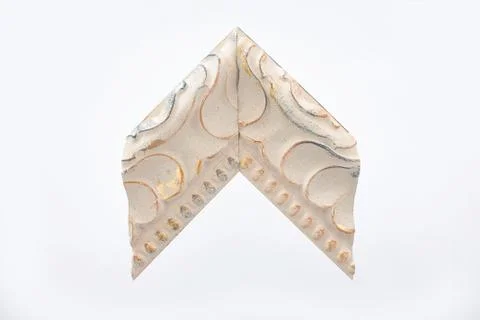 Pattern baguette corner on a white background. Stock Photos