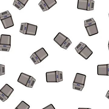 Pattern bakery bread maker cartoon vector Stockillustratie