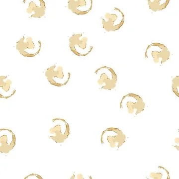 Pattern baking coffee stain cartoon vector Stock Illustration