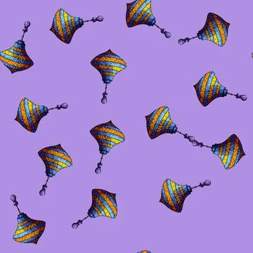 Pattern balance spinning top sketch hand drawn Stock Illustration