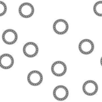 Pattern Ball bearing delivering smooth rotation and mechanical engineering Stock Illustration