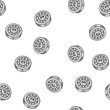 Pattern Ball bearing as mechanical component for industrial use イラスト素材