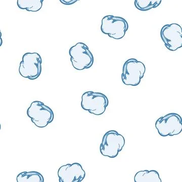 Pattern ball snowball cartoon vector 库存插图