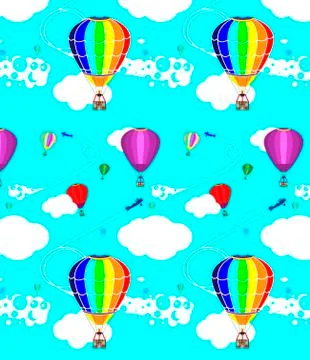 Pattern of balloons Stock Illustration