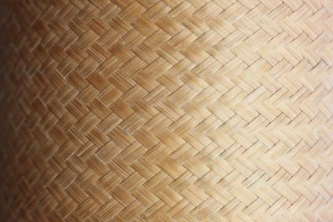 The pattern of bamboo containers for storing cooked rice. 스톡 사진