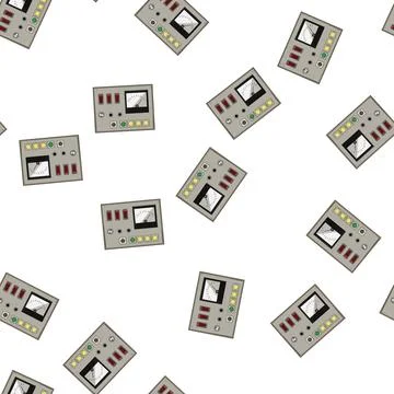 Pattern bamboo retro control panel cartoon vector 스톡 일러스트