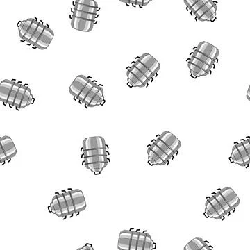 Pattern bamboo steamer pot cartoon vector イラスト素材