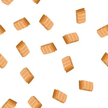 Pattern bamboo sushi rolling mat cartoon vector イラスト素材