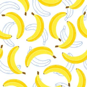 Pattern with bananas Stock Illustration