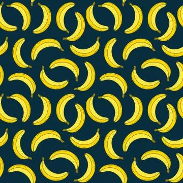 Pattern with bananas Stock Illustration