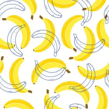 Pattern with bananas Stock Illustration