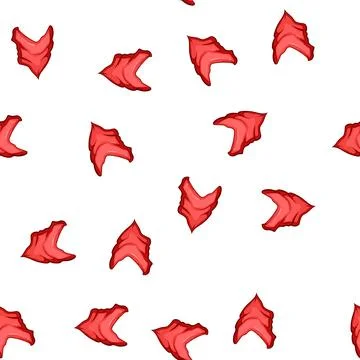 Pattern bandit handkerchief wild west cartoon vector Stock Illustration