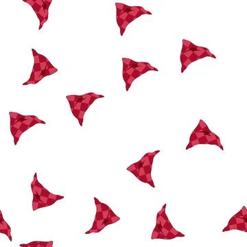Pattern bandit handkerchief wild west cartoon vector Illustrazione stock