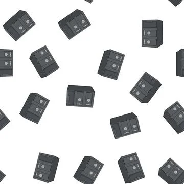Pattern bank safe cartoon vector sign color 스톡 일러스트