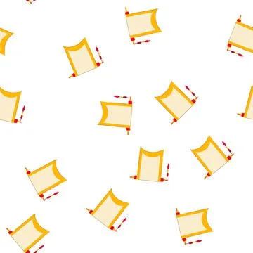 Pattern banner chinese scroll cartoon vector 스톡 일러스트