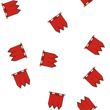 Pattern banner royal flag cartoon vector Illustrazione stock