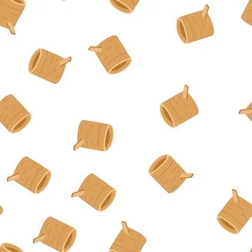 Pattern bao bamboo steamer cartoon vector イラスト素材