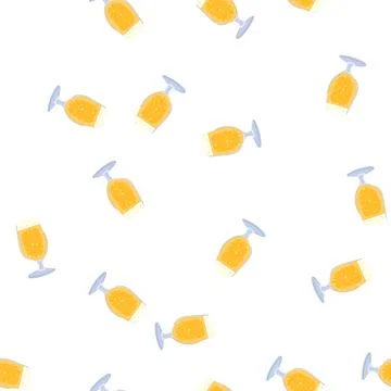 Pattern bar beer glass cartoon vector Stock Illustration