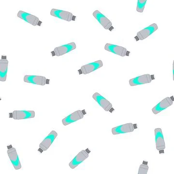 Pattern bar cocktail shaker cartoon vector Stock Illustration