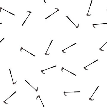 Pattern bar crowbar metal cartoon vector 스톡 일러스트