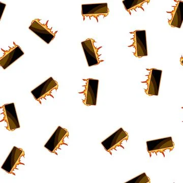Pattern bar fire game button cartoon vector イラスト素材