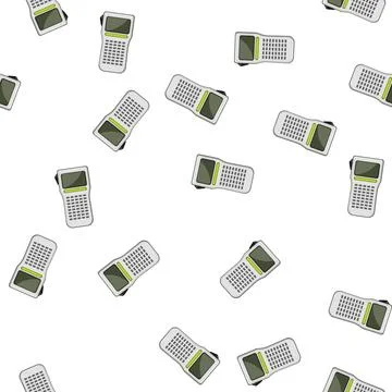 Pattern barcode label printer cartoon vector Stock Illustration