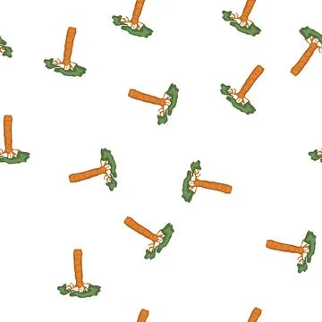 Pattern bark baobab tree cartoon vector イラスト素材