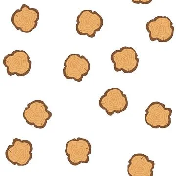 Pattern bark wood circle cartoon vector Stock Illustration