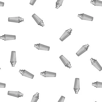 Pattern barman cocktail shaker cartoon vector Stock Illustration