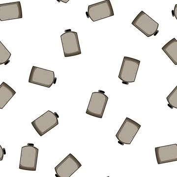 Pattern barrel plastic tank cartoon vector Stock Illustration