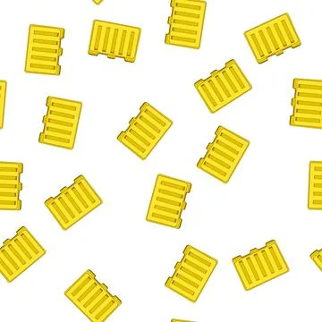 Pattern barricade road barrier cartoon vector Illustrazione stock