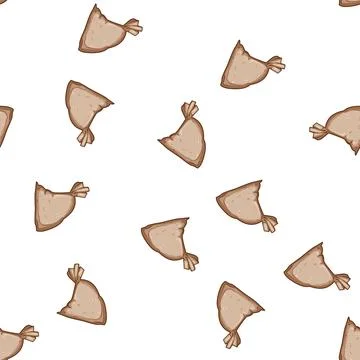 Pattern barrier sand bag cartoon vector Stock Illustration