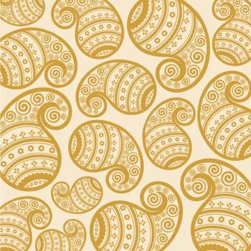 Pattern based on traditional Asian elements Paisley stock vector Illustrazione stock