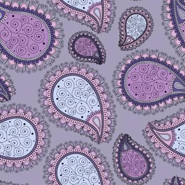 Pattern based on traditional Asian elements Paisley Illustrazione stock