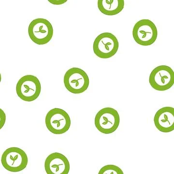 Pattern based vegan product label cartoon vector イラスト素材