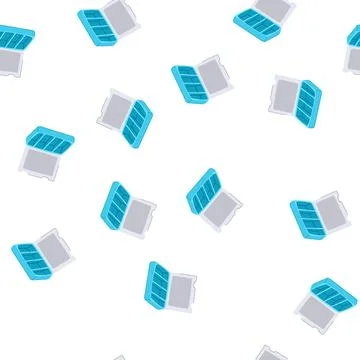 Pattern baskets craft organizer cartoon vector Stock Illustration
