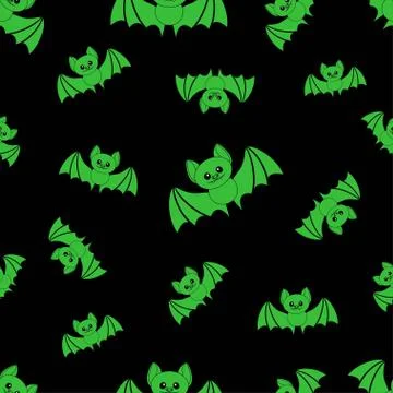 Pattern with bat Stock Illustration