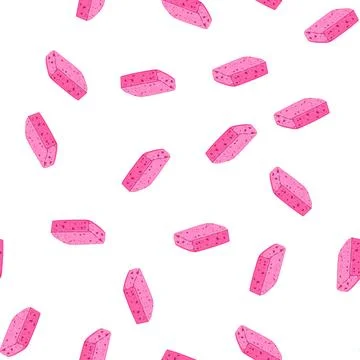 Pattern bath sponge kitchen cartoon vector Stock Illustration