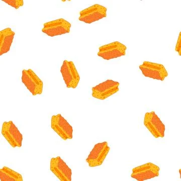 Pattern bath yellow sponge cartoon vector 스톡 일러스트