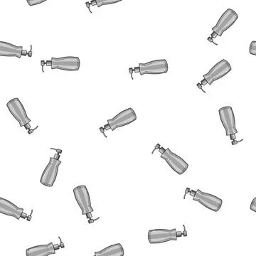 Pattern bathroom liquid soap dispenser cartoon vector Illustrazione stock