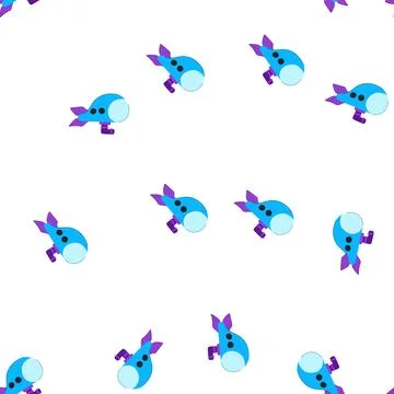 Pattern bathyscaphe submarine cartoon vector Stock Illustration