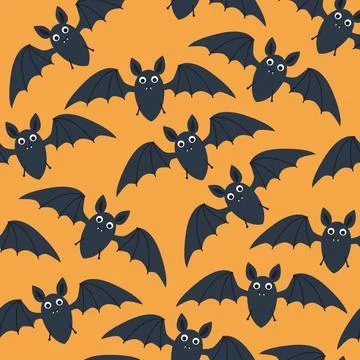 Pattern with bats for Halloween Stock Illustration