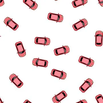 Pattern battery car top view cartoon vector Stock Illustration