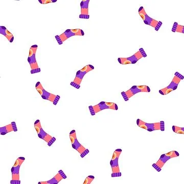 Pattern battery socks heated cartoon vector 스톡 일러스트