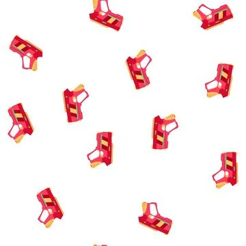 Pattern battle laser tag gun toy cartoon vector Stock Illustration