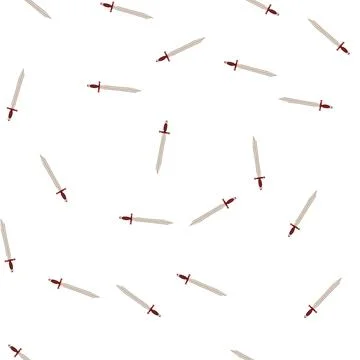 Pattern battle sword knight cartoon vector Stock Illustration
