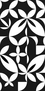 Pattern in Bauhaus style. Geometric simple shape. Vector Illustrazione stock